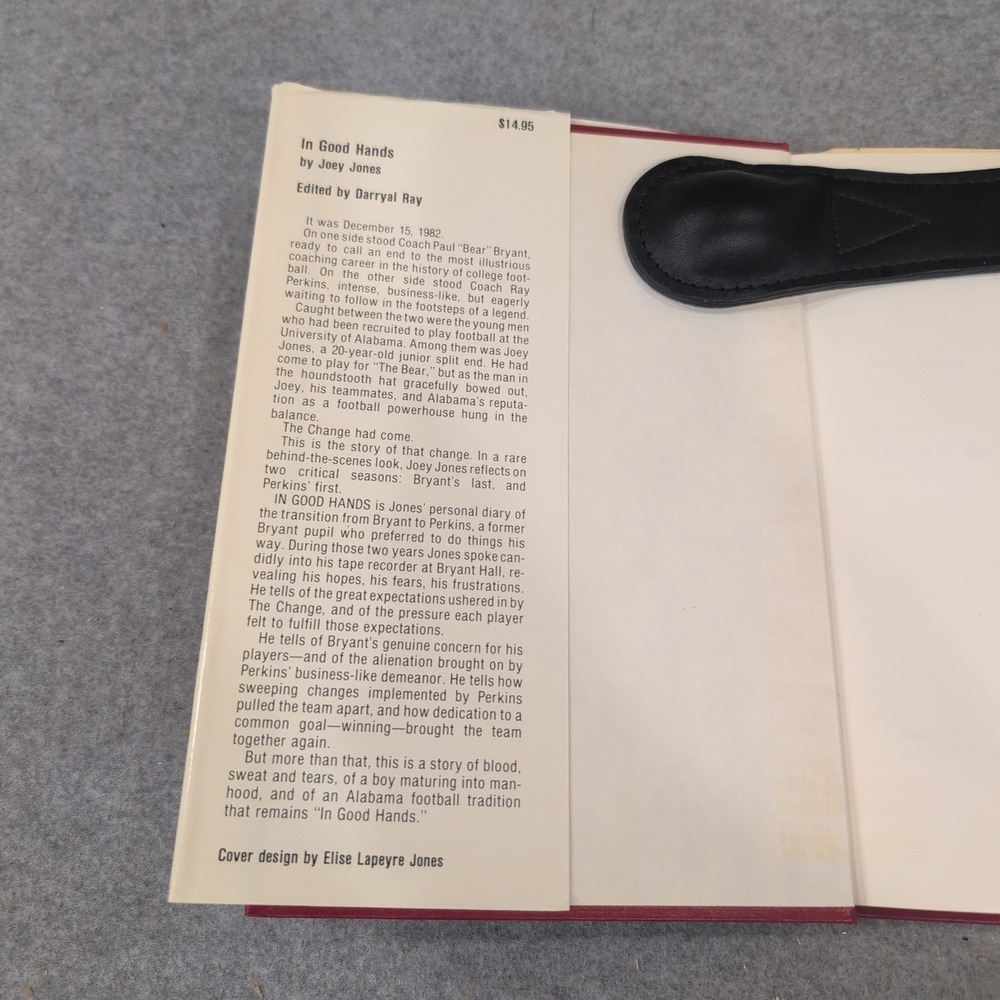 In Good Hands Joey Jones Alabama Football Bear Bryant First Edition 1985 Book - Picture 2 of 4